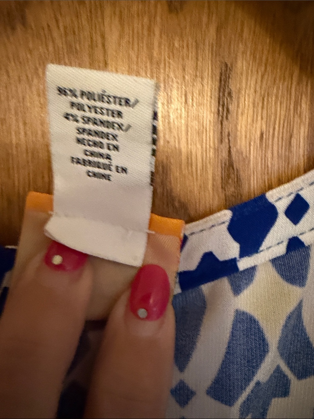Ruby Rd. Blue, White & Yellow Geometric Tunic - Picture 4 of 6